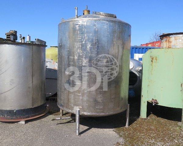 image of a used 6000 litre stainless steel mixing vessel stock number 1873
