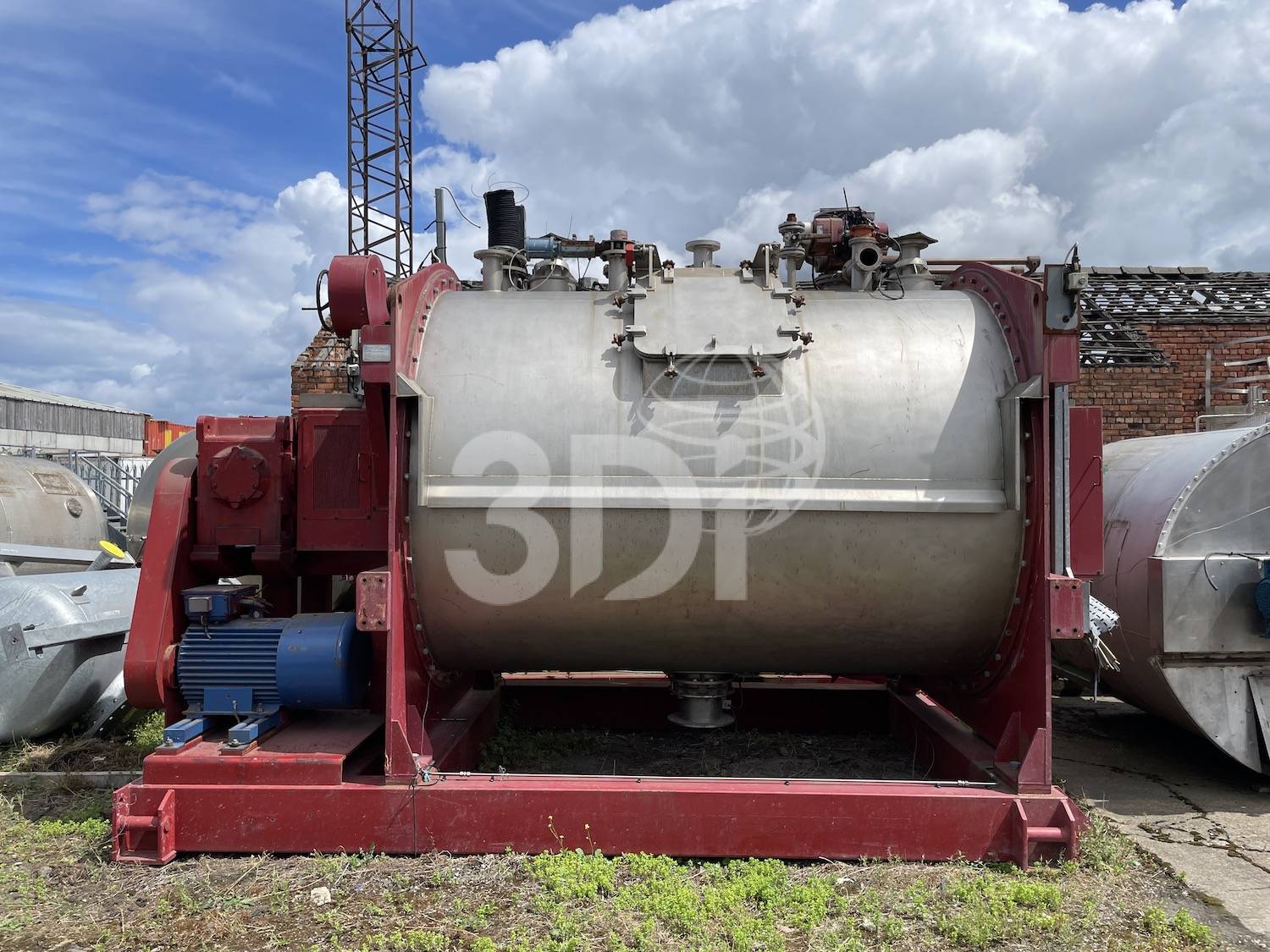 side image of a kemutec gardner he9000 series ribbon blender