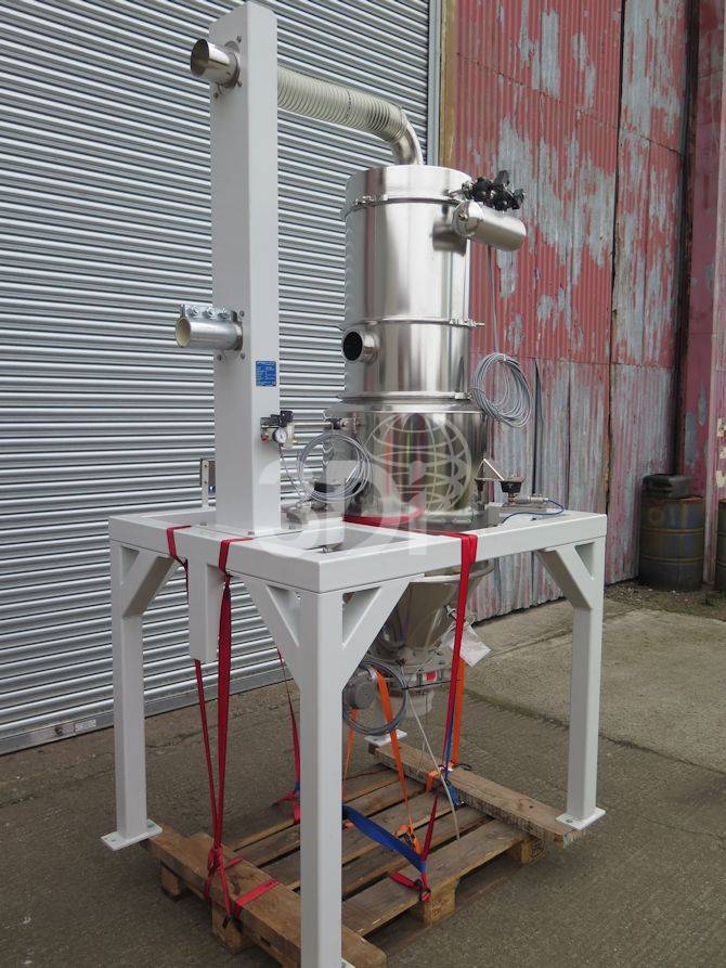 near side image of a coperin k-tron batch weigh receiver