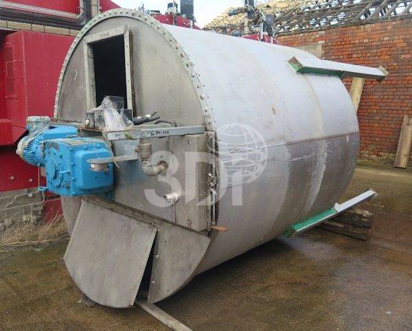 image of a used 6000 litre stainless steel mixing vessel