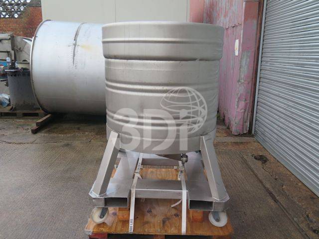 side image of a 600 litre thielmann pressure container