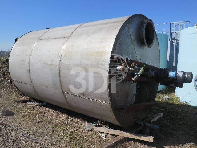 side image of a 15000 litre stainless steel mixing vessel stock 2693