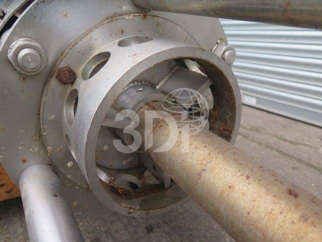 image of the stator on a disintegrator dissolver high shear mixer