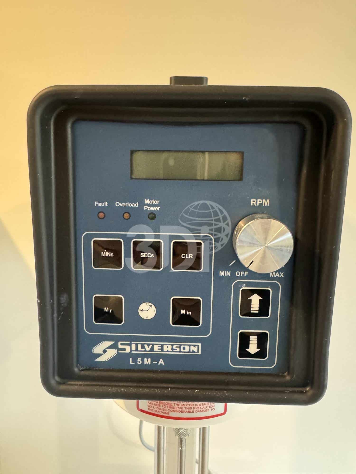 image of the interface of a silverson l5m-a high shear laboratory mixer
