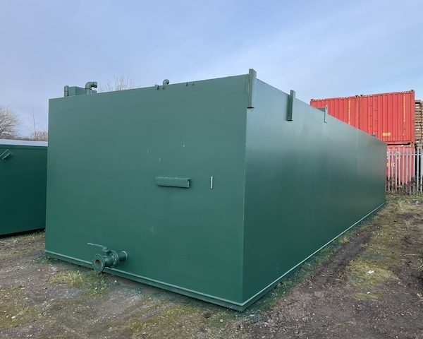 an image of a 100000 litre bunded fuel storage tank