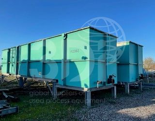 image of 116400 litre settlement tanks in situ