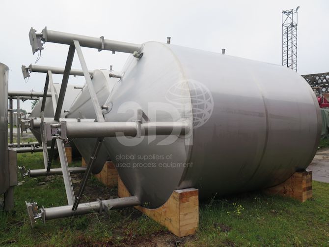 image of the base of 18000 litre jacketed mixing tank stock 2438c