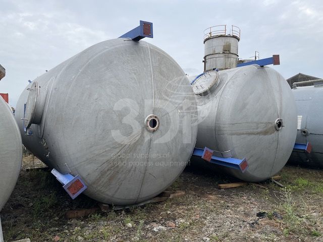 rear image of two 30000 litre stainless steel storage tanks