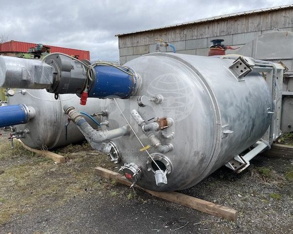main image 4000 litre jacketed stainless process vessel 2776 a
