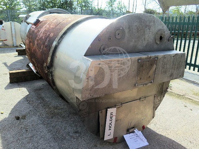 side image of 5000 litre stainless mixing tank #2460d