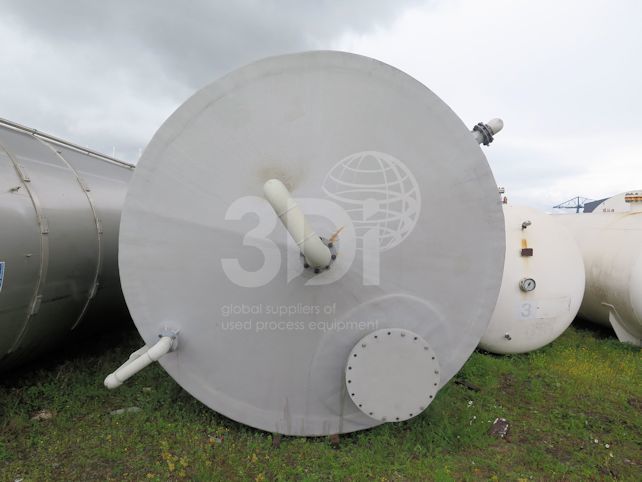 top cone of 60000 litre grp dual laminate storage tank