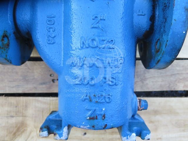 nameplate of eaton model 72 simplex basket strainer
