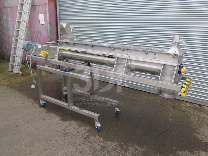 front image of ajax twin screw mixer size 125 #2485b