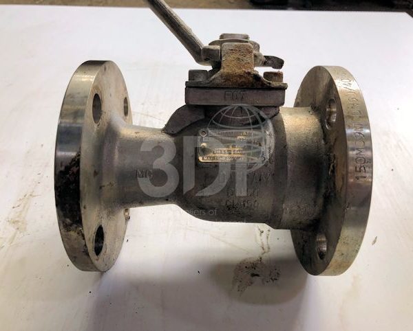 image of dafram flanged ball valve dn50