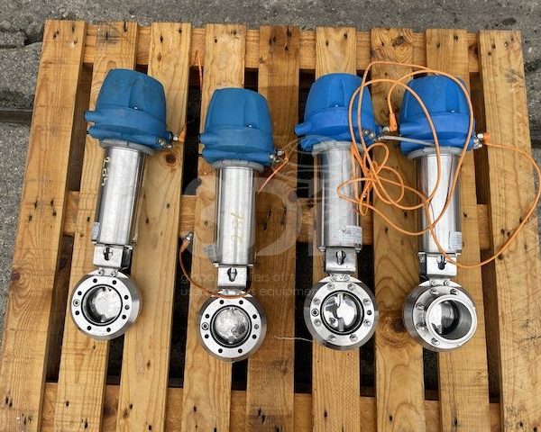 used gea tuchenhagen hygienic butterfly valves image