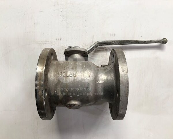 image of a pekos flanged ball valve dn80
