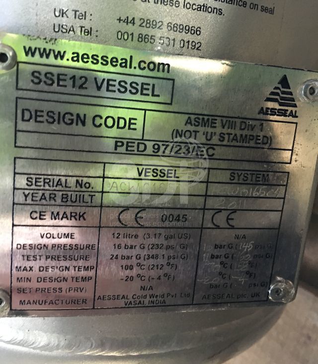 AESSEAL Seal Support System Model SSE12-P2 a
