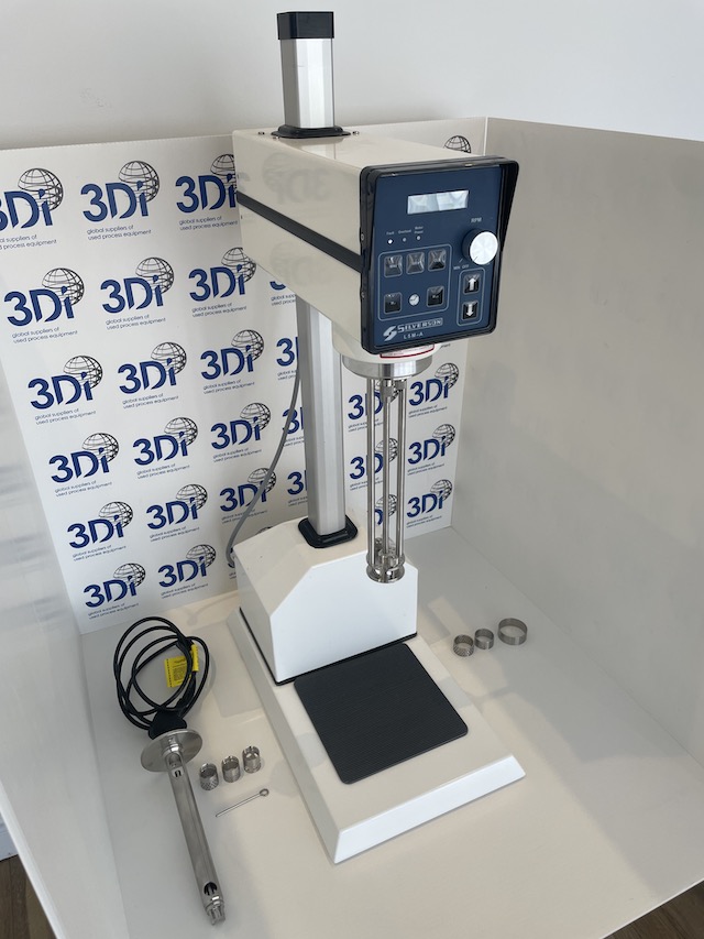 side image of a silverson l5ma high shear laboratory mixer