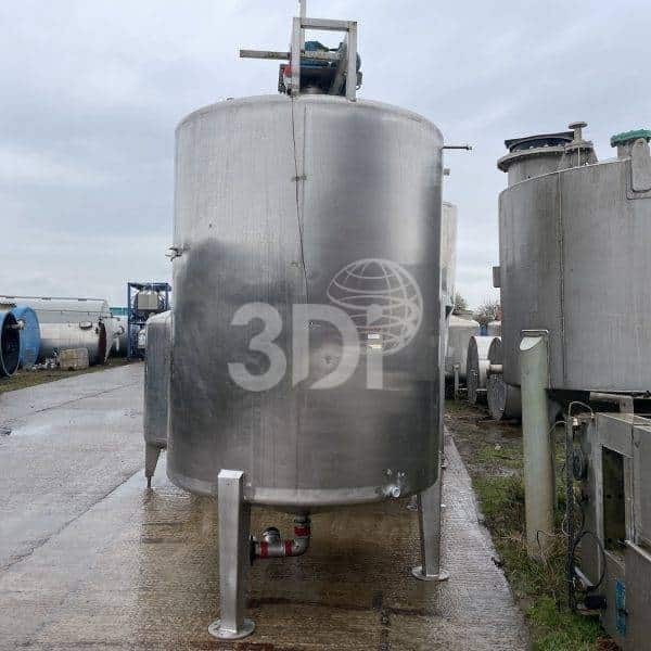 8,800 Litre Stainless Mixing Vessel 3Di process equipment