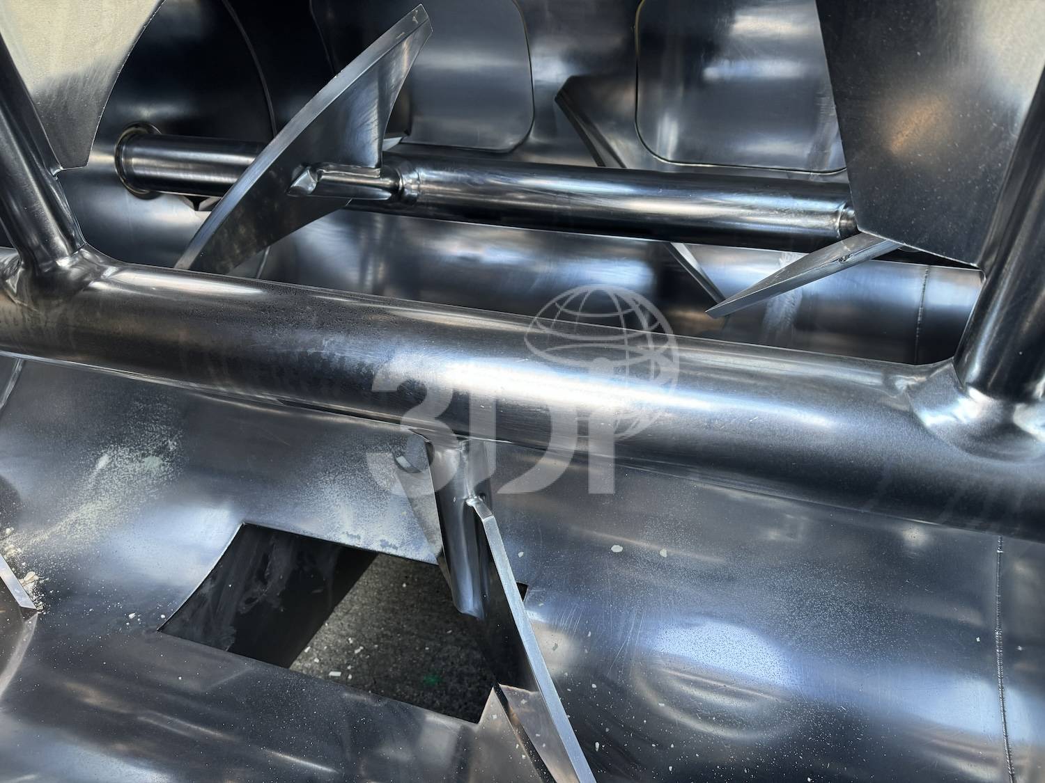internal image of a gericke multiflux batch mixer type gmsh 2000