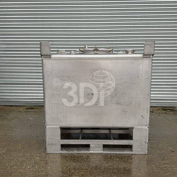 main image of a 1000 litre finncont stainless steel ibc 2877