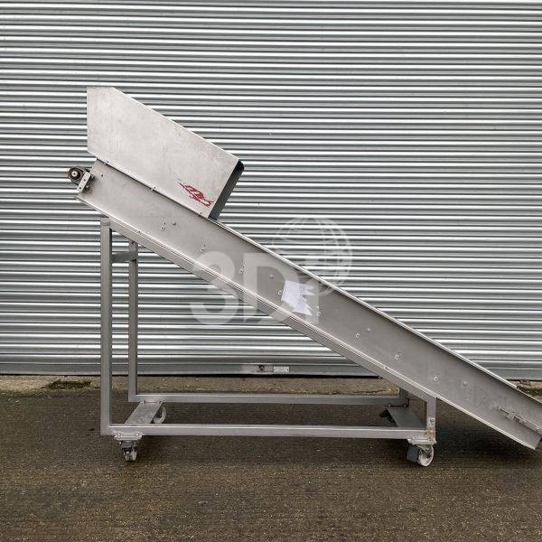main image of an inclined flat belt conveyor stock 2885