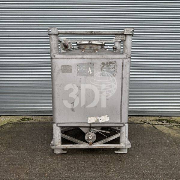 main image of a 1135 litre stainless steel ibc