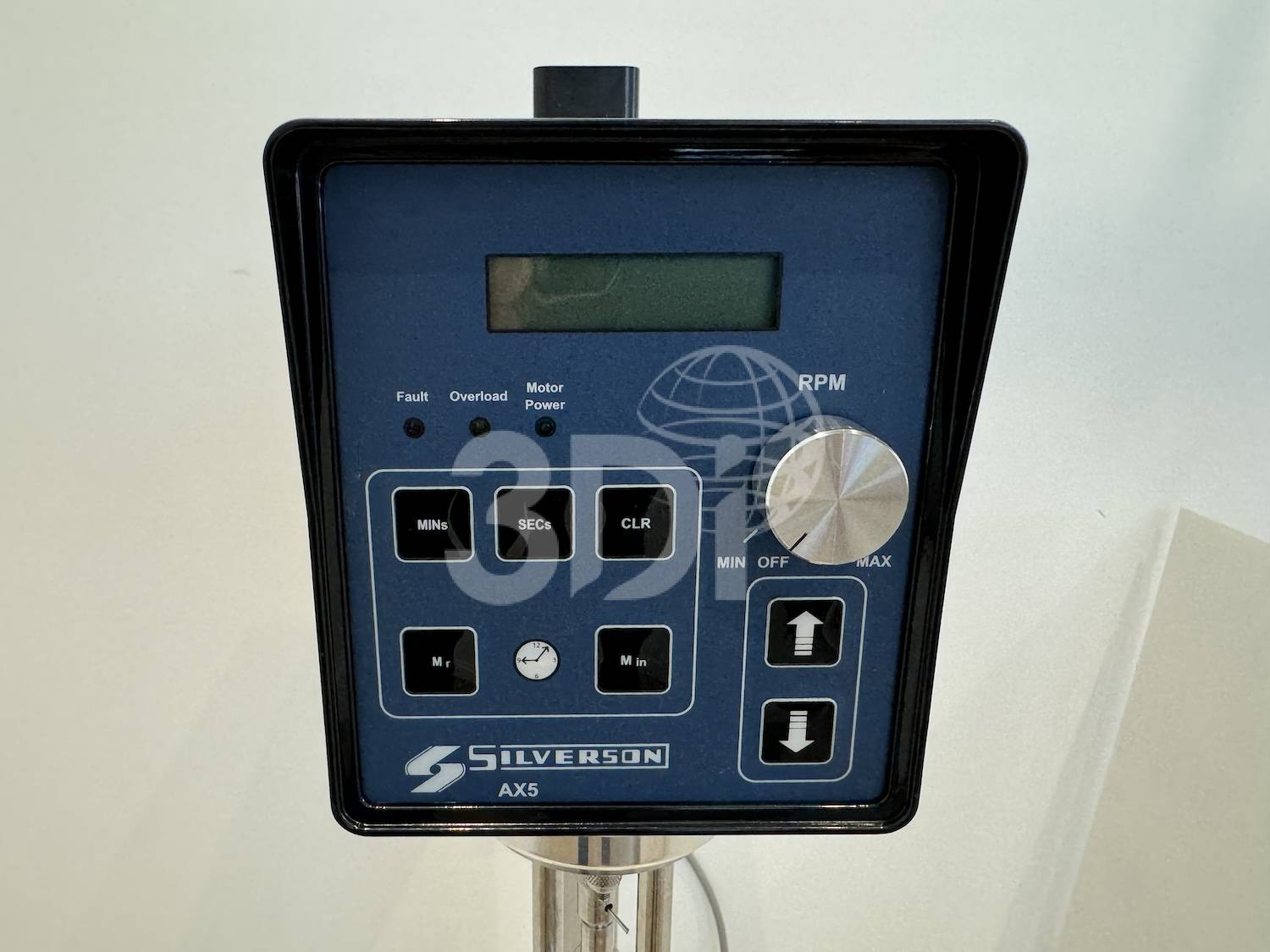 image of the controls of a silverson ax5 high shear laboratory mixer