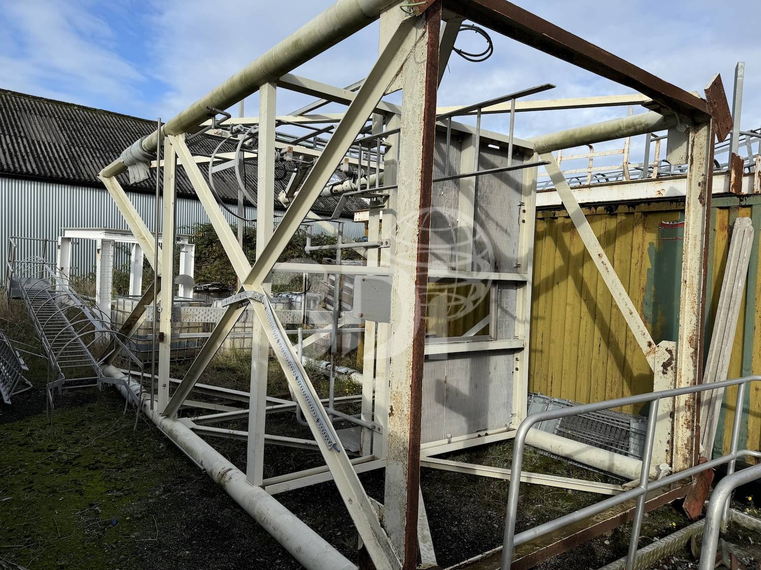 support frame for a 100m3 steel silo