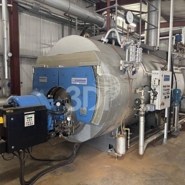 photo of a used byworth yorkshireman packaged steam boiler ysx3000