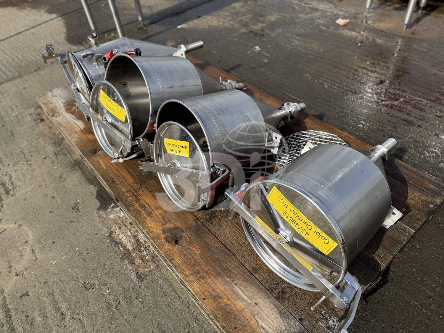 top image of a 50 litre stainless steel vessel