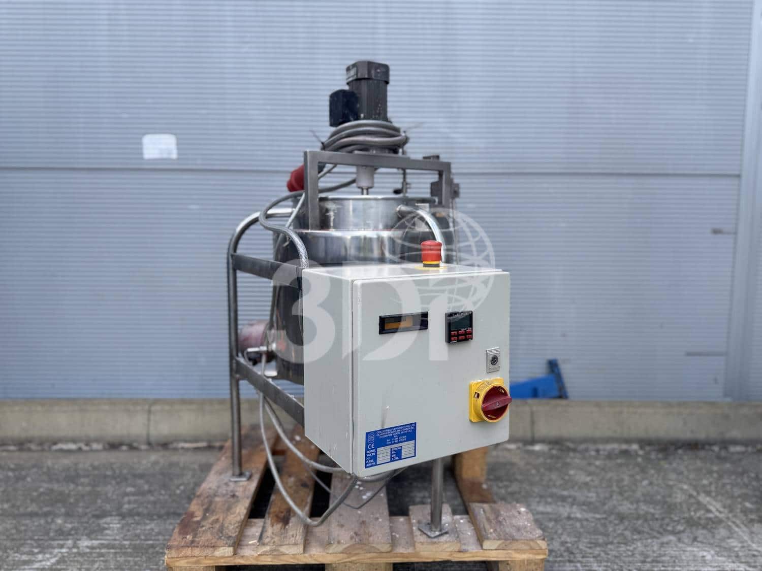 50-litre-jacketed-stainless-steel-mixing-tank-1 image of a 50 litre jacketed stainless steel mixing tank